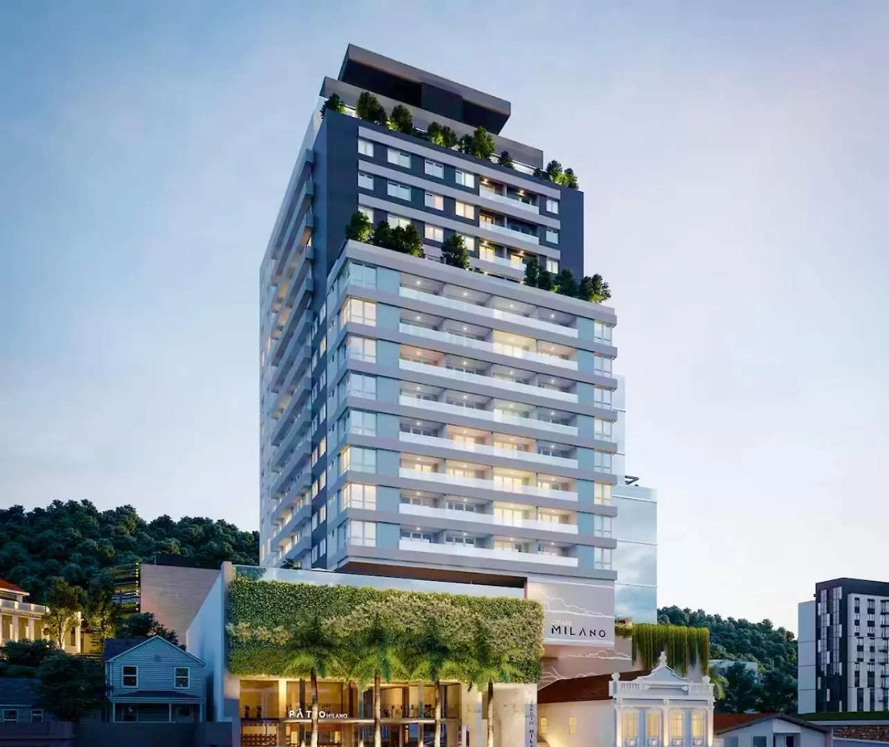 公寓 Studio Boutique Patio Milano 500M Beira Mar Shopping Florianópolis